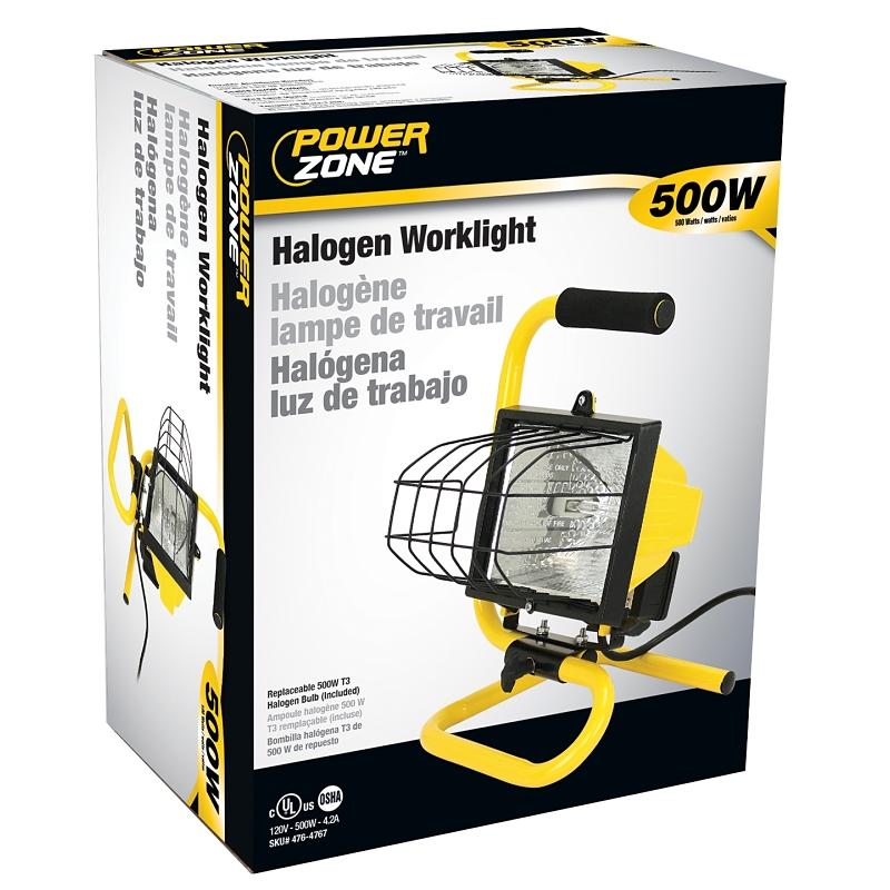 PowerZone Portable Halogen Worklight 500W