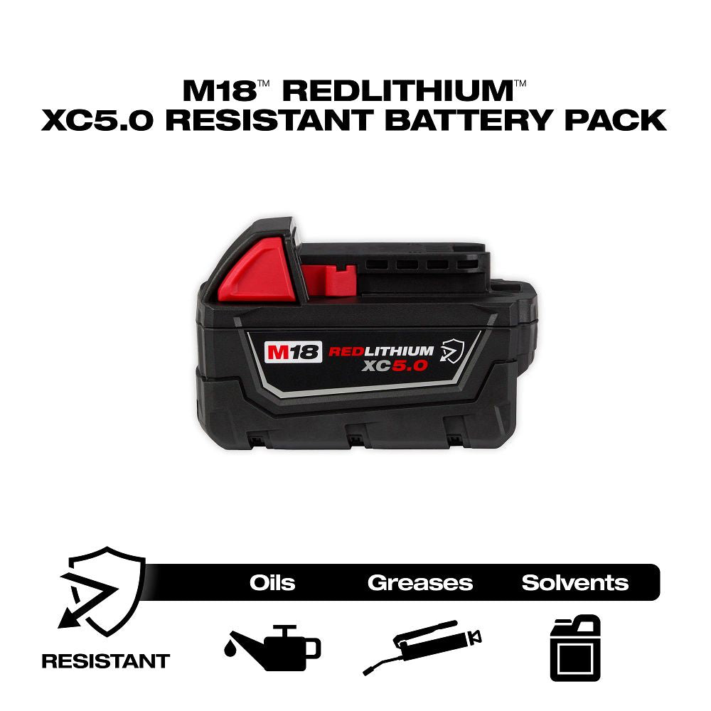 Milwaukee M18 Redlithium XC 5.0 Resistant Battery