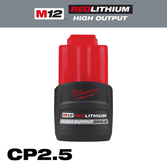 M12 Battery Redlithium HI Output CP2.5 48-11-2425
