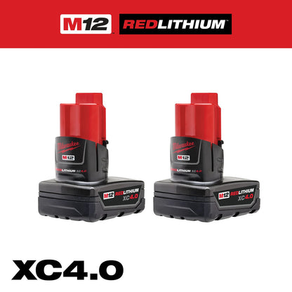 Milwaukee M12 XC4.0 Battery 2/Pk 48-11-2442