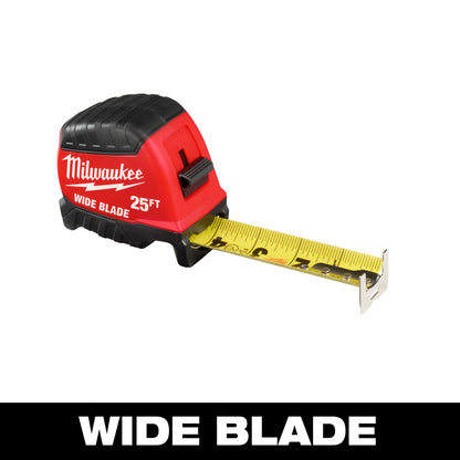 Milwaukee 25' Tape Measure Wide Blade 48-22-1225