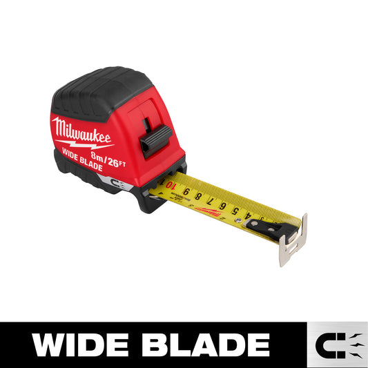 Milwaukee 8M/26' Wide Blade Tape Measure 48-22-1226