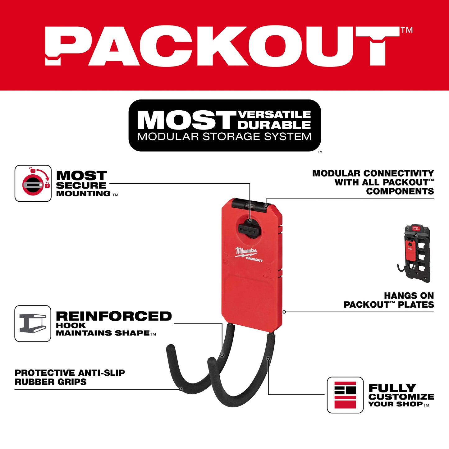 Packout 6" Curved Hook 48-22-8331