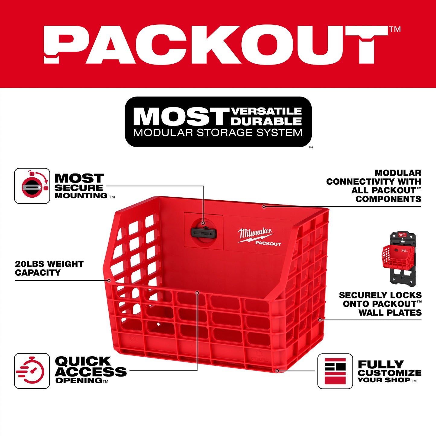 Packout Compact Wall Basket 48-22-8342