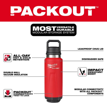 Milwaukee Packout Insulated Bottle W/Chug Lid 48-22-8397R