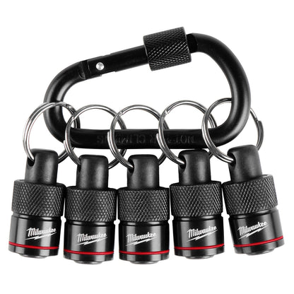 Milwaukee 5Pc Hex Bit Holder With Carabiner 48-32-4537