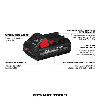 Milwaukee M18 Redlithium Hi-Output CP 3.0 Battery 48-11-1835