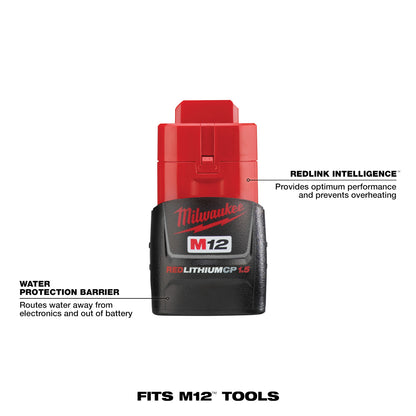 Milwaukee M12 Redlithium CP 1.5 Battery