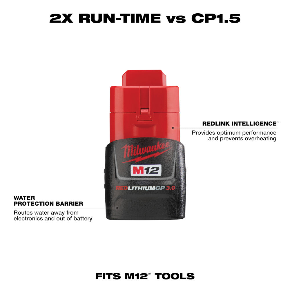 Milwaukee M12 Redlithium CP 3.0 Battery