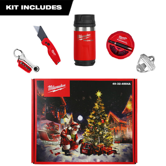 Milwaukee Holiday Gift Box with Hand Tools and Accessories