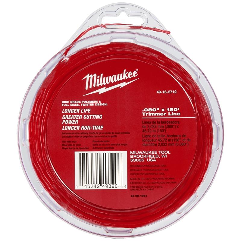 Milwaukee String Trimmer Line 0.80" X 150'