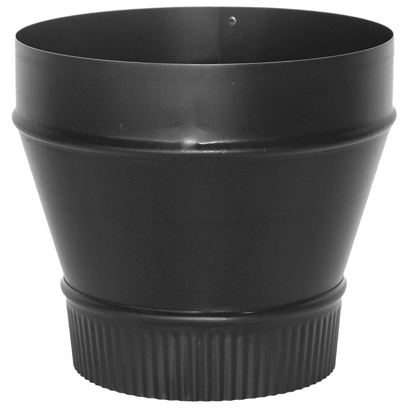 8" - 6" Black Stove Pipe Reducer