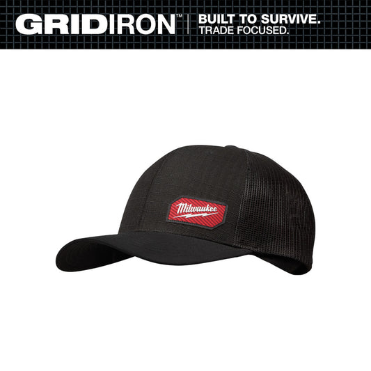 Milwaukee Gridiron Black Trucker Hat 505B