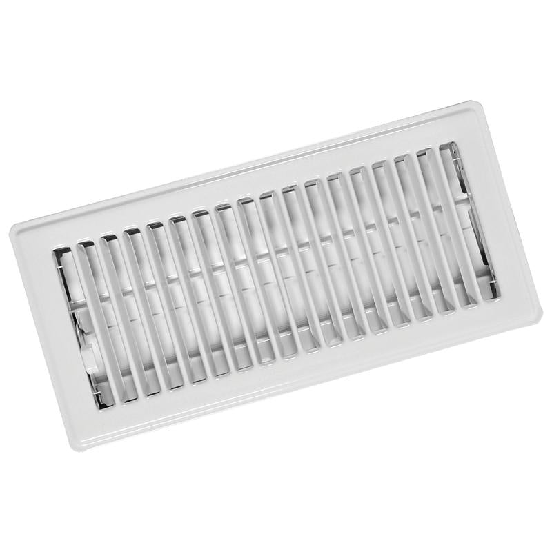 4" X 10" White Floor Diffuser