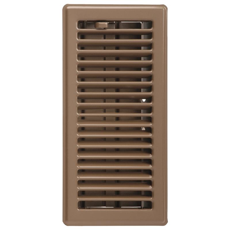 4" X 10" Floor Diffuser Brown