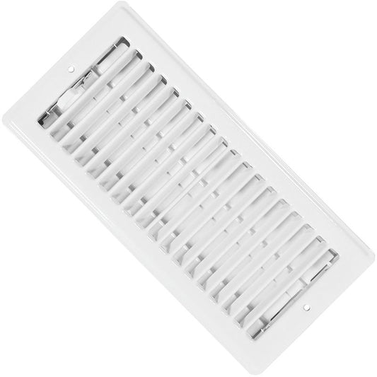 4" X 10" White Ceiling Register