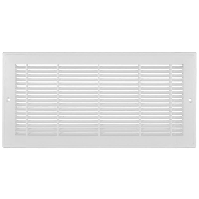 14" X 8" White Sidewall Grille Plastic