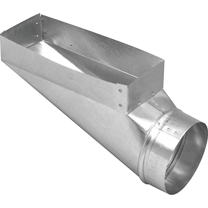 4" X 10" X 5" Galvanized End Boot