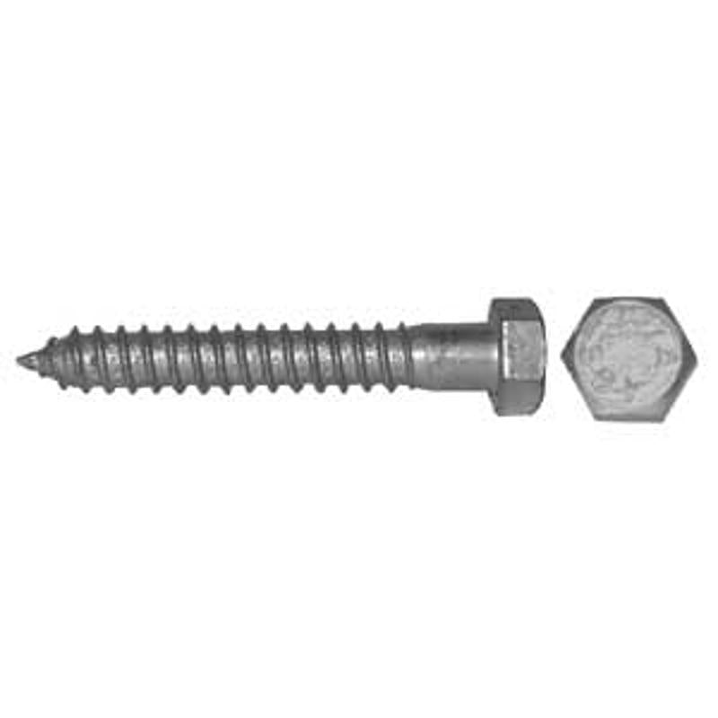 3/8" X 3 1/2" Galvanized Lag Bolts - 100/Bx