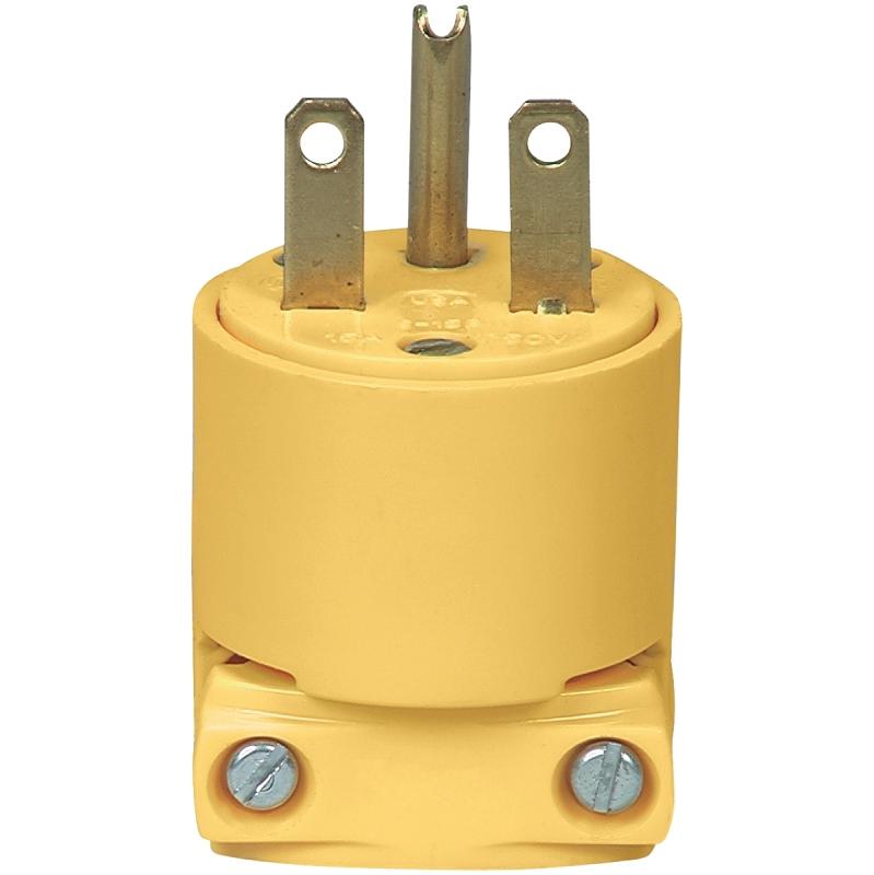 Eaton Electrical Plug Yellow 15A 250V 4866-BOX