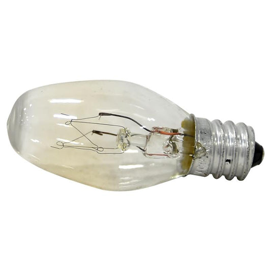 E12 Incandescent Bulb 7W 2850K Clear 2/pk