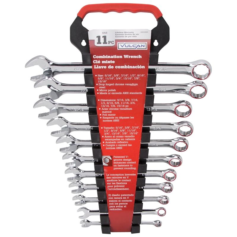 11pc SAE Combo Wrench Set