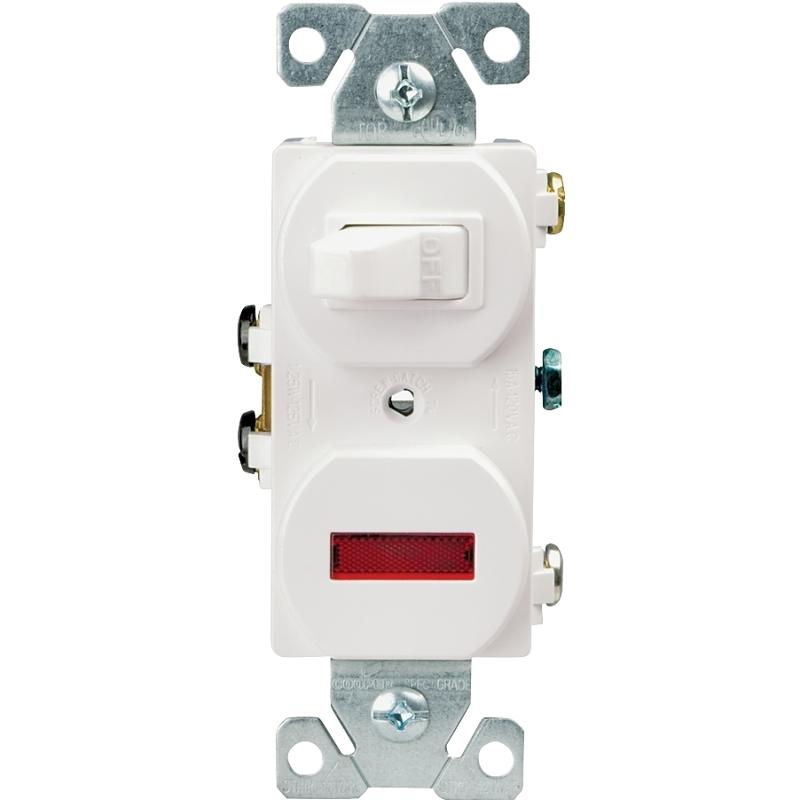 Eaton Combination Switch White 15A 277W