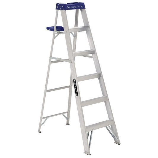 6' Louisville Step Ladder Aluminum Type 1 AS2106