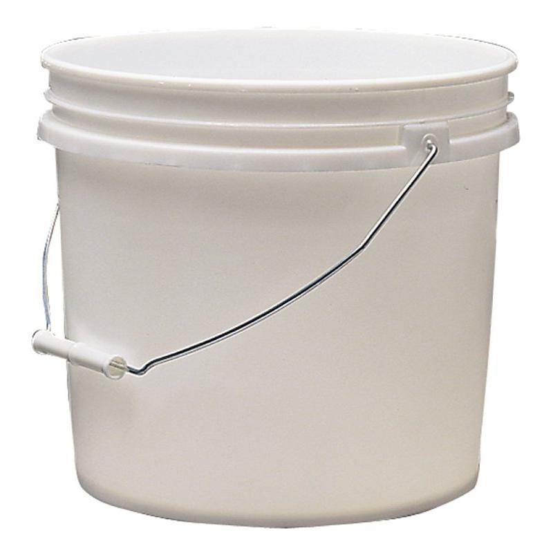 Plastic Paint Pail White 3.5Gal