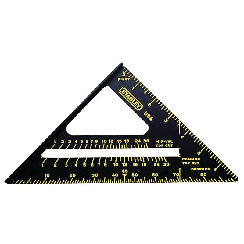 6" Rafter Square Speed Black Aluminum