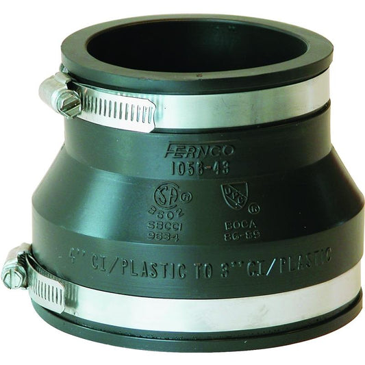 4" X 3" Fernco Flexible PVC Coupling