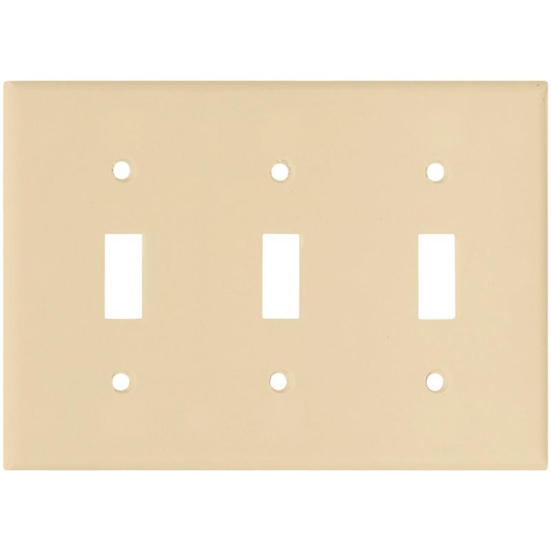 Eaton Triple Switch Plate Ivory 3-Gang 2141V-BOX