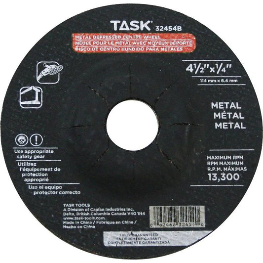 Task 4 1/2" X 1/4" X 7/8" Metal Wheel 32454B