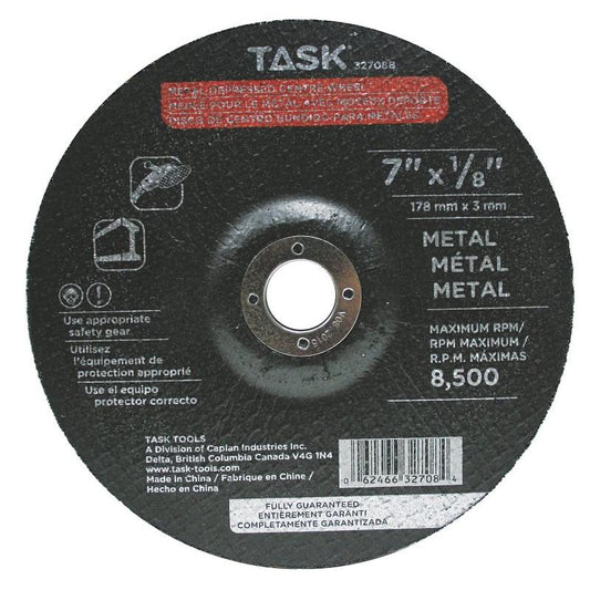 Task 7" X 1/8" X 7/8" Metal Wheel 32708B