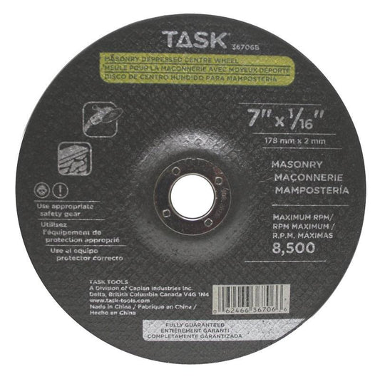 Task 7" X 1/16" X 7/8" Masonry Wheel 36706B