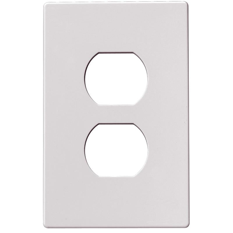 Eaton Screwless Receptacle Plate White 1-Gang PJS8W