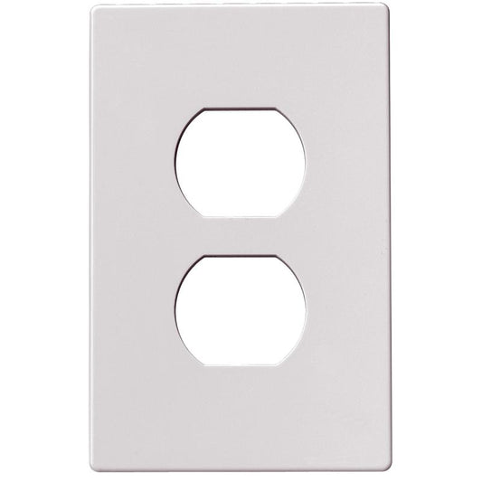 Eaton Screwless Receptacle Plate White 1-Gang PJS8W