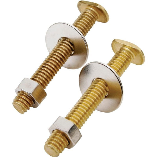 M5860 Toilet Bolts Brass 2/Pk