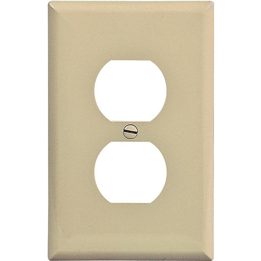 Eaton Receptacle Plate Ivory 1-Gang