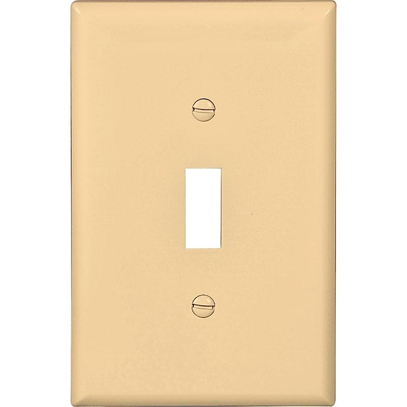 Eaton Single Switch Plate Ivory 1-Gang