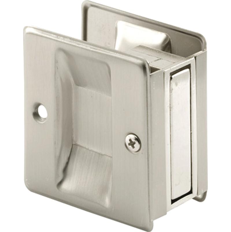 National Pocket Door Pull Satin Nickel