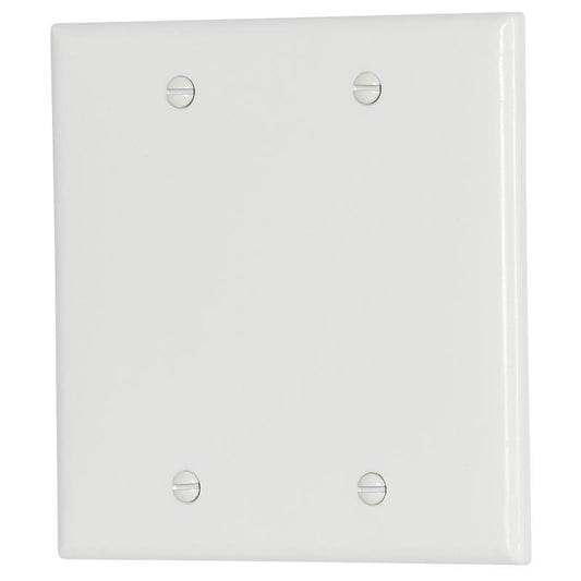 Eaton Blank Wallplate White 2-Gang 2137W