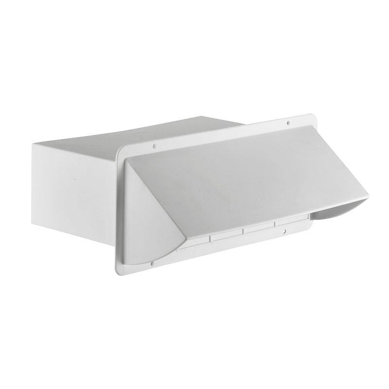 3 1/4" X 10" White Wall Cap Damper