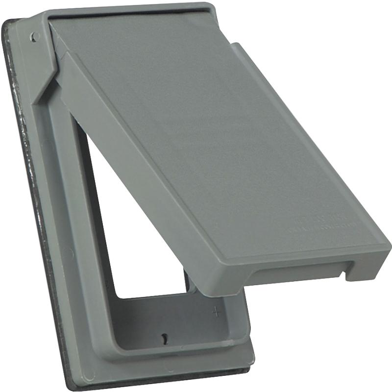 Eaton GFCI Outlet Cover Grey 1-Gang S2966