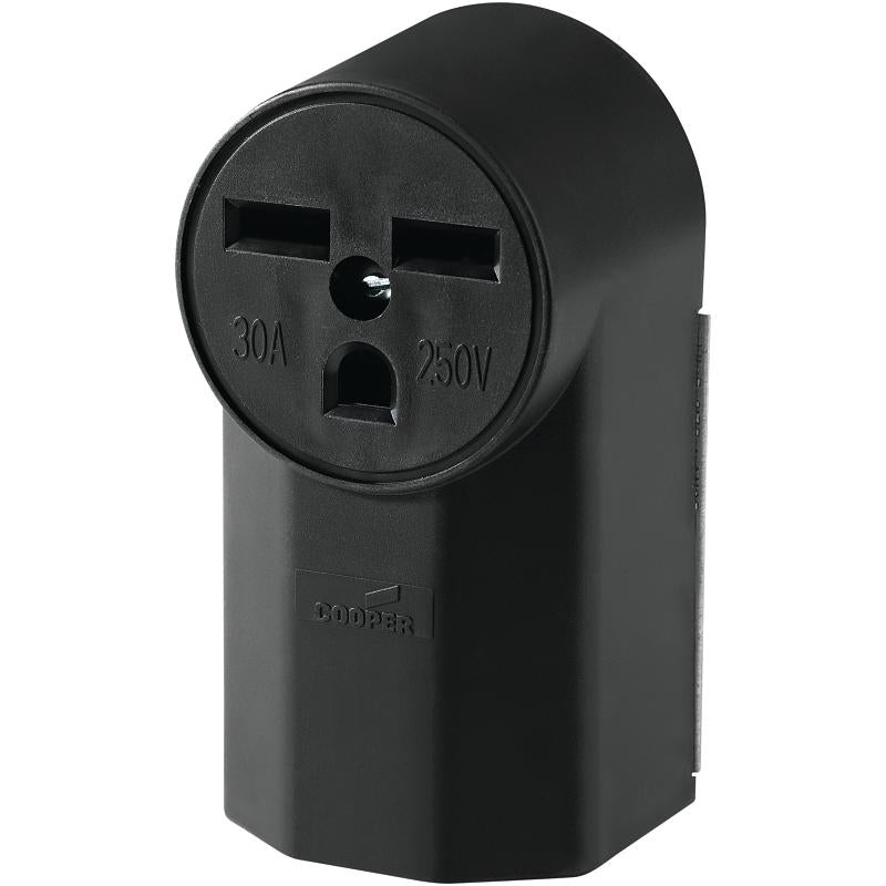 Dryer Surface Receptacle Black 30A 250V