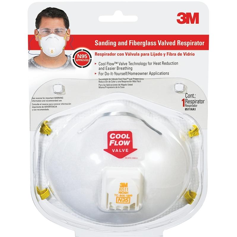 3M Cool Flow Valved Disposable Respirator