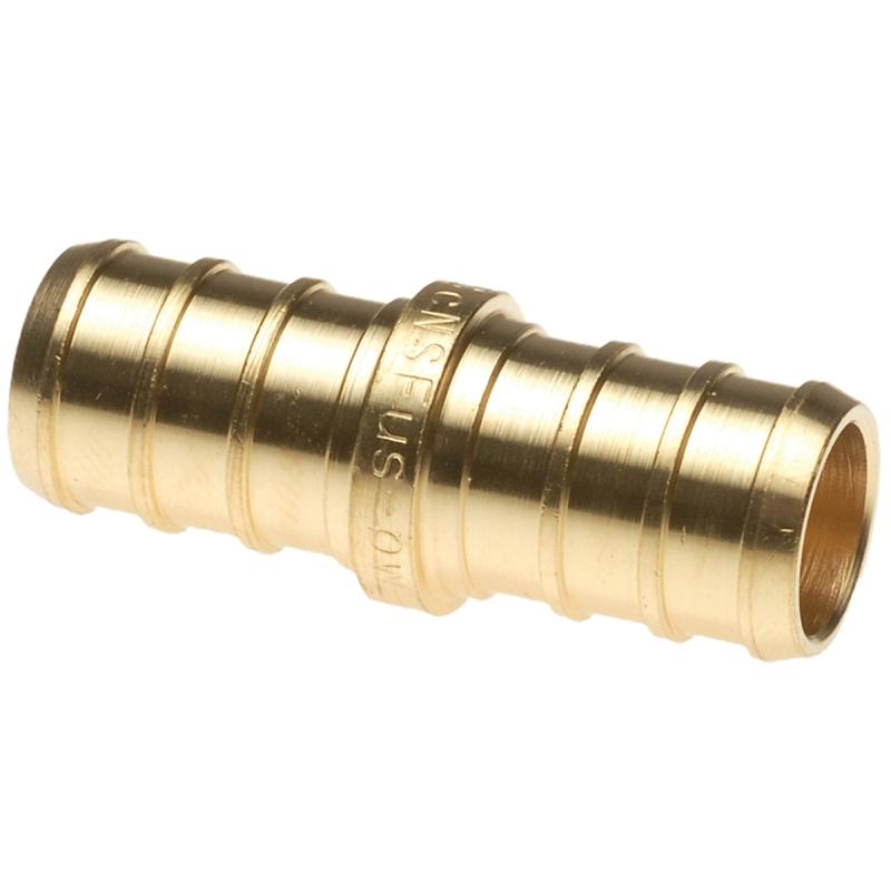 1/2" Pex Coupling Brass - 10Pk