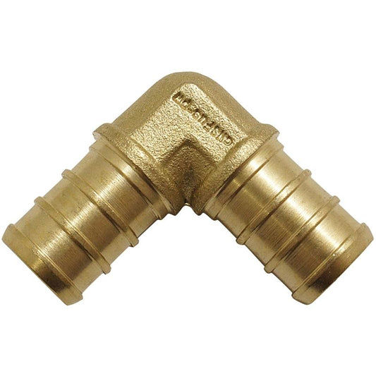 1/2" Pex Elbow Brass - 10/Pk