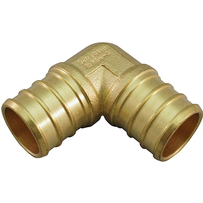 3/4" Pex Elbow Brass 5/Pk