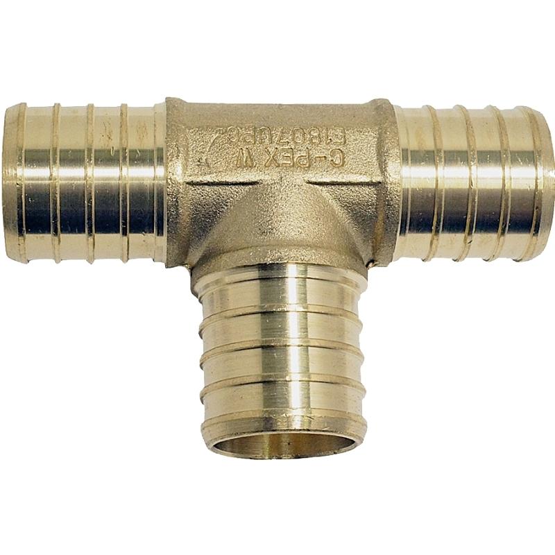 3/4" Pex Tee Brass